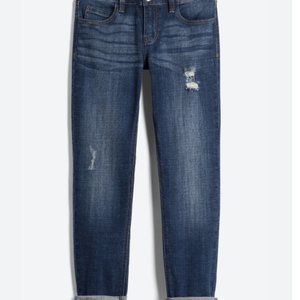 Light Distressed Blue Jeans
